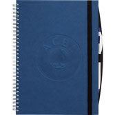 blue twin wire hardcover journal