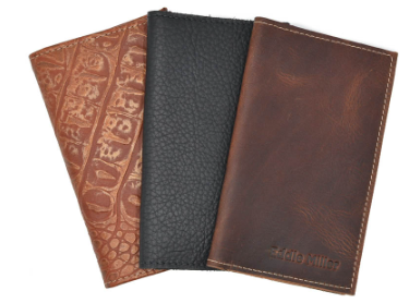 Leather pcoekt lined leather journals